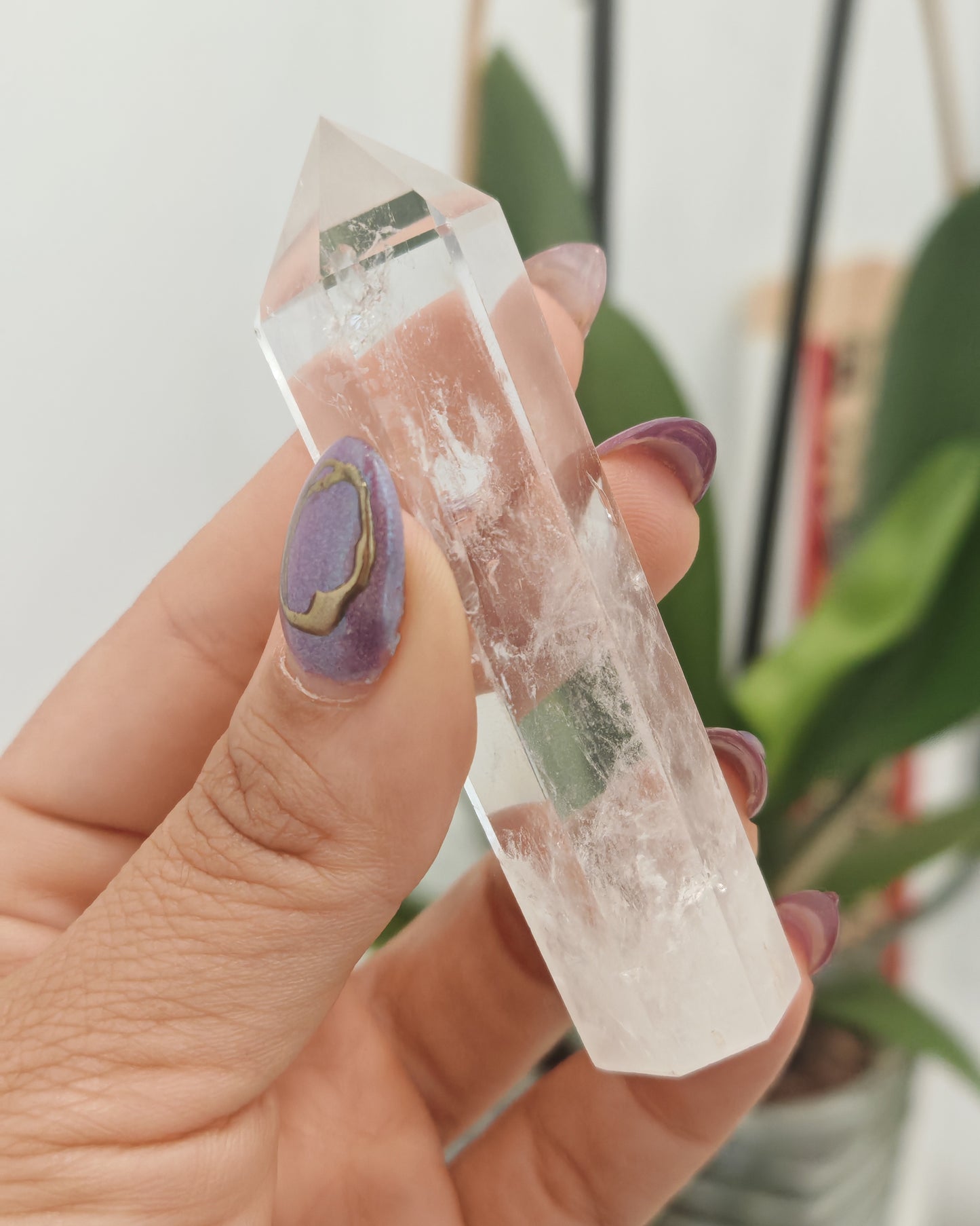 Pack 3 Puntas de Cuarzo Maestro Generador PERFECTO 8–10 cm | 6 facetas