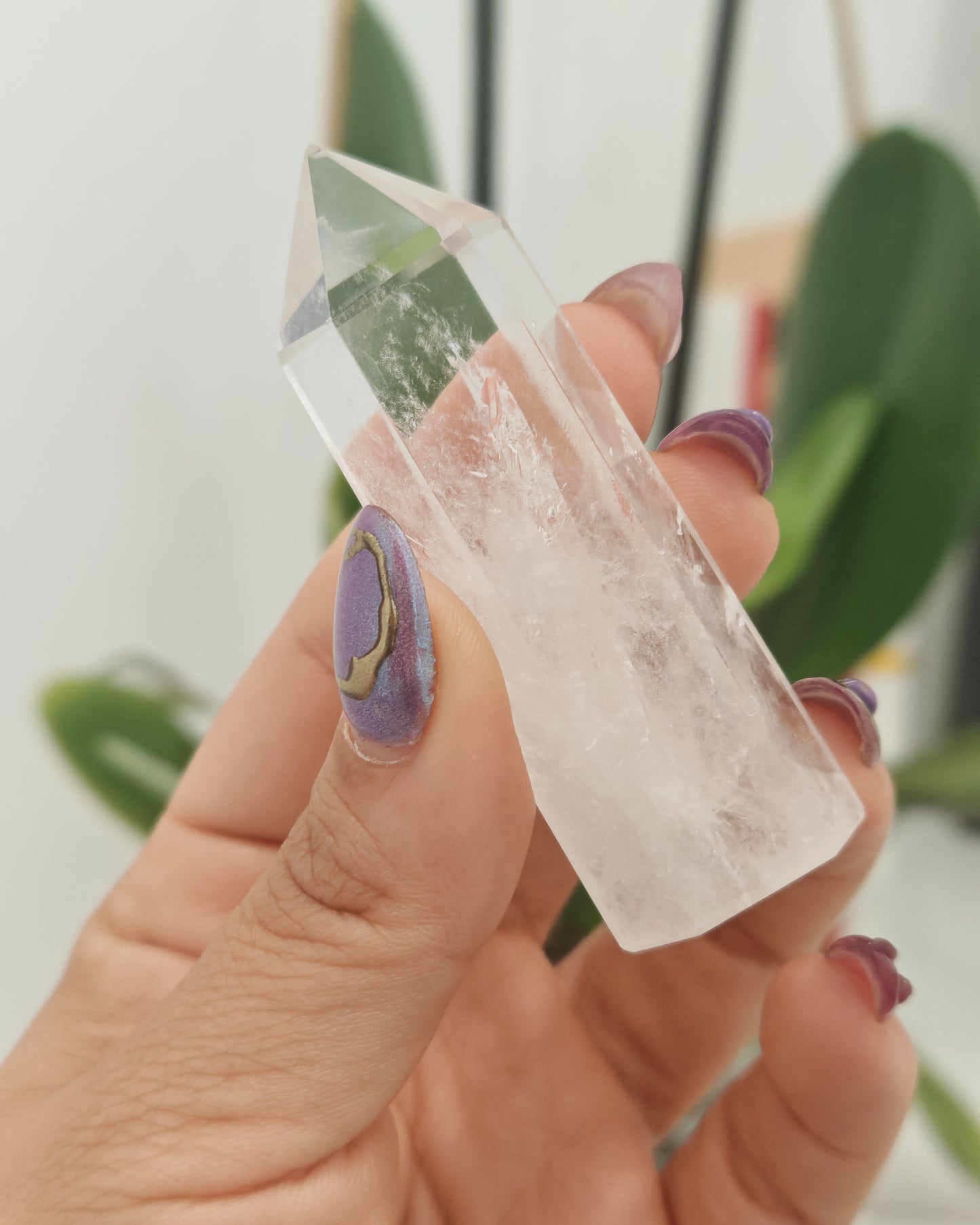 Pack 3 Puntas de Cuarzo Maestro Generador PERFECTO  8–10 cm | 6 facetas