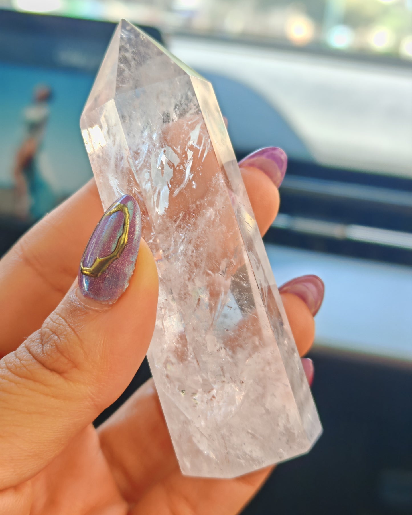 Pack 3 Puntas de Cuarzo Maestro Generador PERFECTO  8–10 cm | 6 facetas